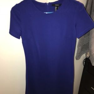 Deep blue mini dress